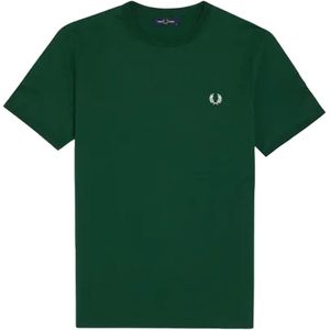 Fred Perry Heren Ringer T-Shirt (Groen)