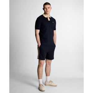 Lyle & Scott - Contrast Taped Sweatshorts - Donkerblauw - Korte Broeken