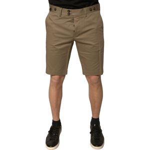 Dolce & Gabbana - Chino Shorts - Bruin - Katoen Stretch