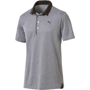 Puma - Diamond Jaquard - Golf Poloshirt - Grijs/Kaki - Performance Fit