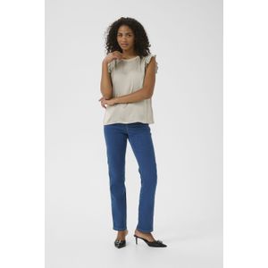 Blouse met korte mouwen Regular fit Feather Gray beige