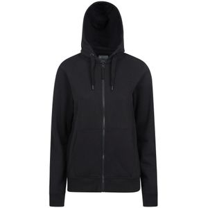 Mountain Warehouse Dames/Dames Keyne Organic Full Zip Hoodie (Zwart) - Maat 38