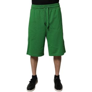 Dolce & Gabbana - Bermuda Sweatshorts - Groen - Regular Fit