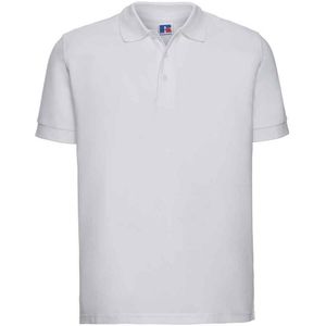 Russell Heren Ultimate Piqué Katoen Poloshirt (Wit)