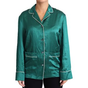 Dolce & Gabbana - Pyjamashirt - Groen - 100% Zijde