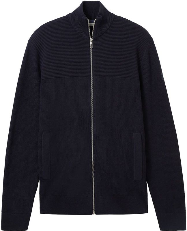 Tom Tailor - Vest - Heren - Lange Mouwen - Opstaande Kraag