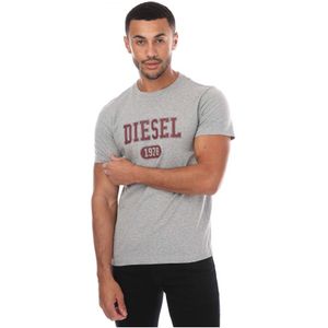 Diesel T-DIEGOR T-shirt Voor Heren, Grijs - Maat S