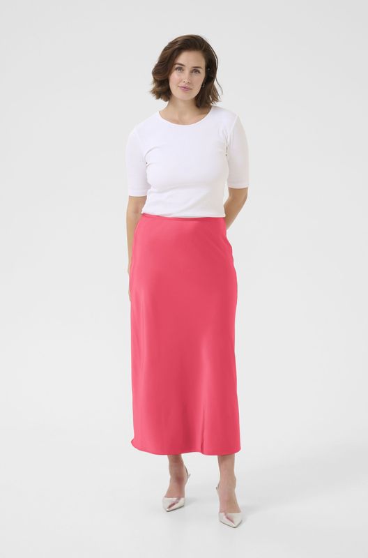 Kaffe - Kahill Skirt 10509575 - Midi-rok - Roze - Slim Fit - Polyester