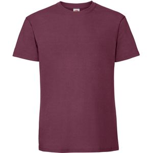 Fruit of the Loom Heren Iconic Premium Ringspun Katoen T-Shirt (Bourgondië)