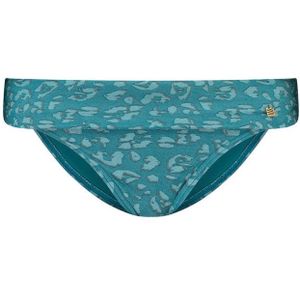 Beachlife omslag bikinibroekje met panterprint blauw