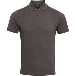 Premier Heren Coolchecker Plus Pique Polo Met CoolPlus (Donkergrijs)