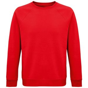 SOLS Unisex Adult Space Organic Raglan Sweatshirt (Rood) - Maat 2XS