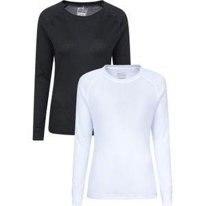 Mountain Warehouse Dames/Dames Talus Thermische Base Layer Top (Set van 2) (Gemengd)