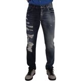 Dolce Gabbana Slimfit Versleten Jeans