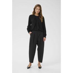 Blouse met lange mouwen Regular fit Blac