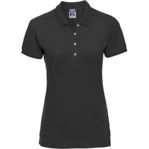 Russell Dames/dames Stretch Short Sleeve Polo Shirt (Zwart)