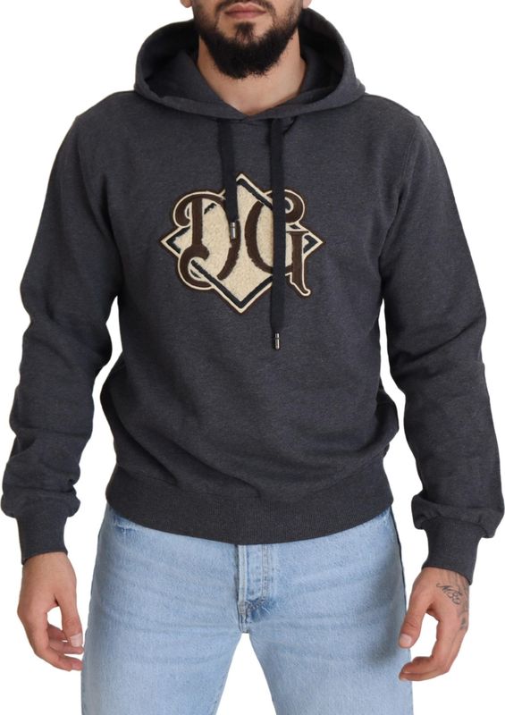 Dolce Gabbana - Hooded Sweatshirt - Grijs - 100% Katoen