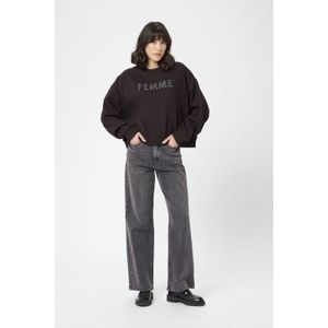 Kaffe, Dames, Sweatshirts & Hoodies, Zwart, Maat: M