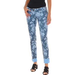 MET - Omkeerbare Lange Broek - Blauw - Dames - Slim-fit - Katoen