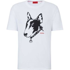 Hugo Heren Hond T-Shirt (Wit)
