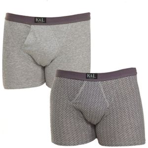 Pack-2 Eenvoudige Open Boxershort - Maat XL