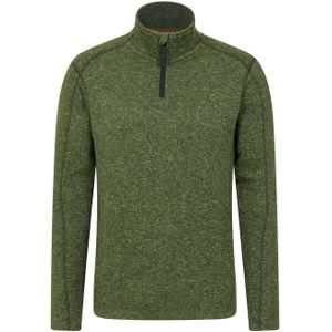 Mountain Warehouse Heren Idris II Half Zip Fleece Top (Donkergroen)