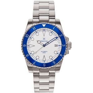 Heritor Automatic Luciano armbandhorloge met datum - blauw/wit