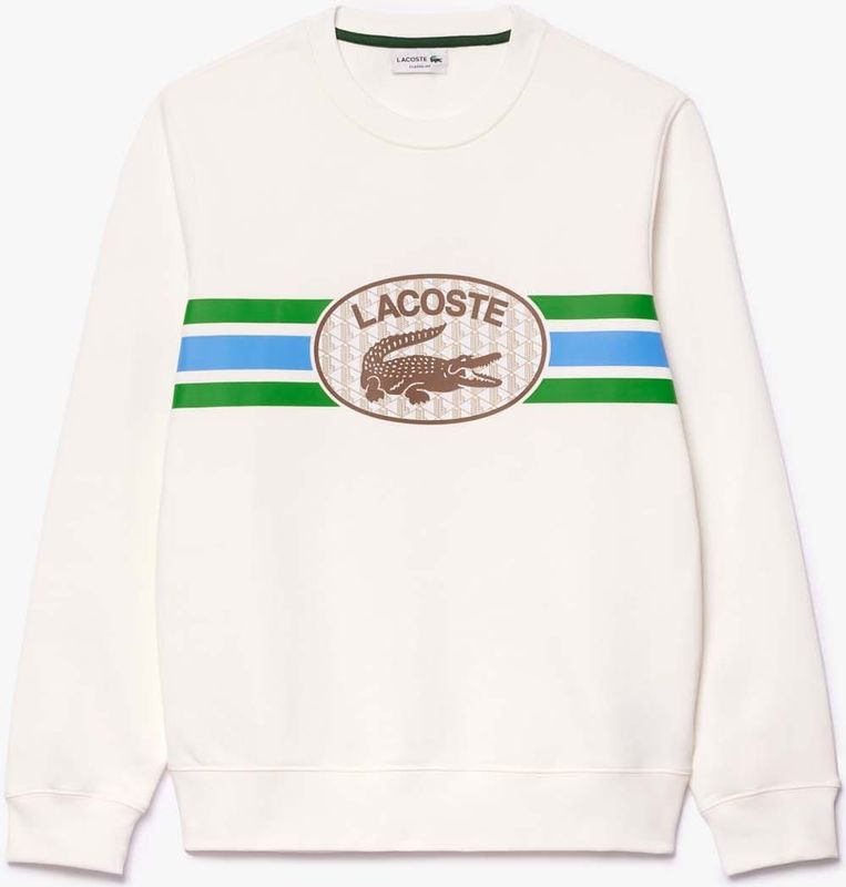 Lacoste - SH1420 - Fleece Sweatshirt - Crème - Loose Fit