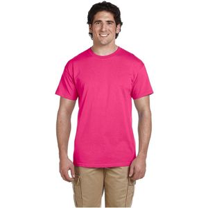 Fruit van het weefgetouw | T-shirt met ronde hals en korte mouwen voor heren, roze (5-pack)