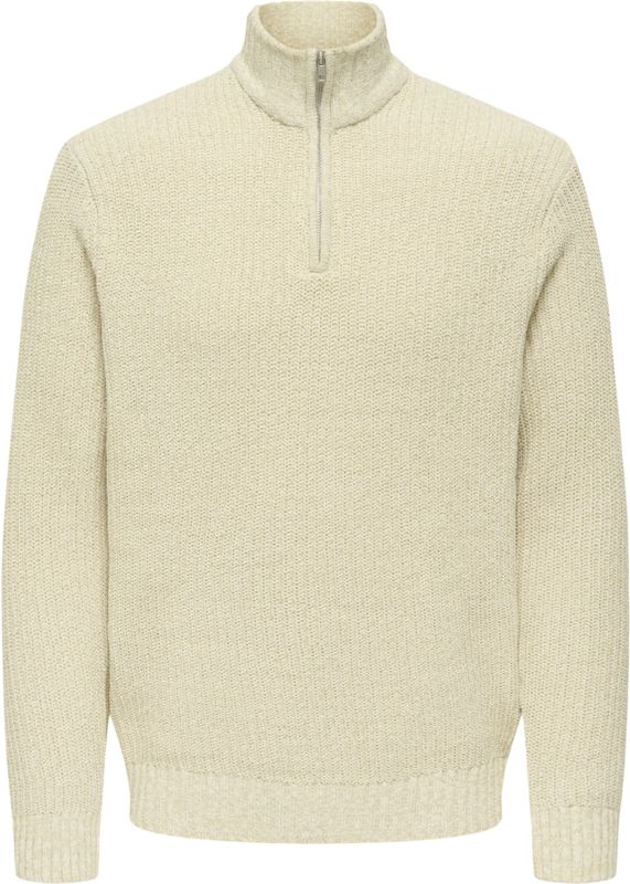 Only & Sons - Gebreide Trui - Troyerkraag - Normale Snit