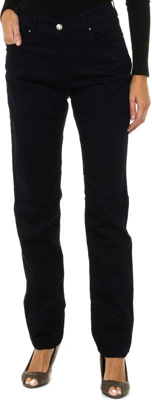 Lange Broek - Navy - Stretchstof - Vrouw