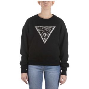 Guess Crystal Mes Zwart Sweatshirt - Maat S