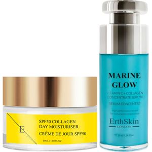 Sea Shine Vitamine C + Collageen Concentraat Serum 30ml + SPF 50 Collageen Dagcrème 50ml