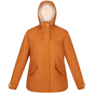 Regatta Dames/Dames Bria Faux Fur Lined Waterproof Jacket (Koperen Amandel) - Maat 48