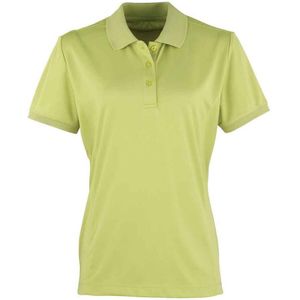 Premier Dames/Dames Coolchecker Piqué Poloshirt (Kalk)