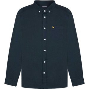 Lyle & Scott Heren Lichtgewicht Normaal Overhemd (Marine)