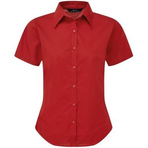 Premier Popeline blouse met korte mouwen / Gewoon werkoverhemd (Rood)