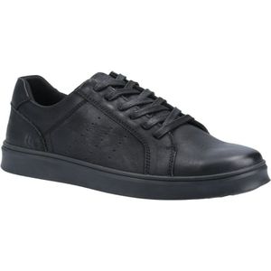 Hush Puppies Heren Mason Leren Sportschoenen (Zwart) - Maat 42