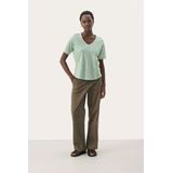 T-shirt - Groen - Relaxed Fit - Mini Grid Flower - Floral