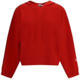 Tory Burch, Dames, Sweatshirts & Hoodies, Rood, Maat: M Wol,