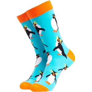 Vogelpuntpatroon Noviteiten Katoenen Sokken voor Volwassenen