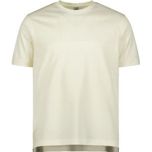 Heren Mercery Lacer Micro Stitch Split T-shirt in Ecru