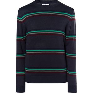 Mo - Jumper - Navy - Heren - Sportieve Trui met Ronde Hals