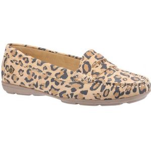 Hush Puppies Dames/dames Margot Luipaardprint Suède Loafers (Bruin/zwart) - Maat 36