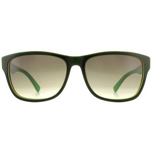 Lacoste rechthoekheren Zwarte groene grijze zonnebril