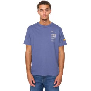 Duck and Cover Heren Cramptone T-Shirt (Denim Blauw)