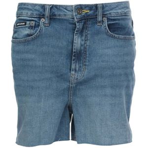 Women's DKNY High Rise Kent Shorts In Blue - Maat 28 (Taille)