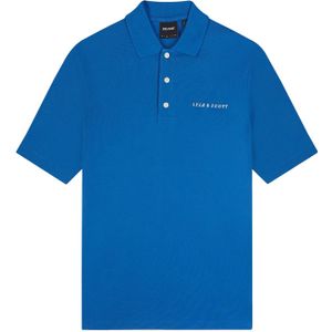 Lyle & Scott Heren Geborduurd Poloshirt (Blauw)
