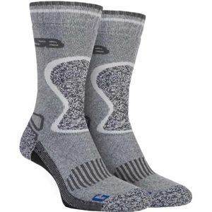 Set van 2 herensokken van versterkte wol voor intensief gebruik - SBGMS003GRY