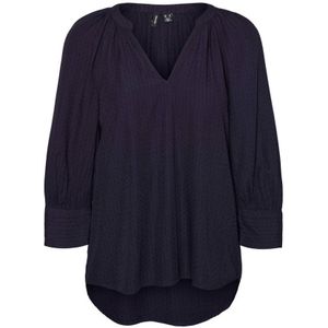 VERO MODA Top VMELSA Met Borduursels Donkerblauw - Maat L